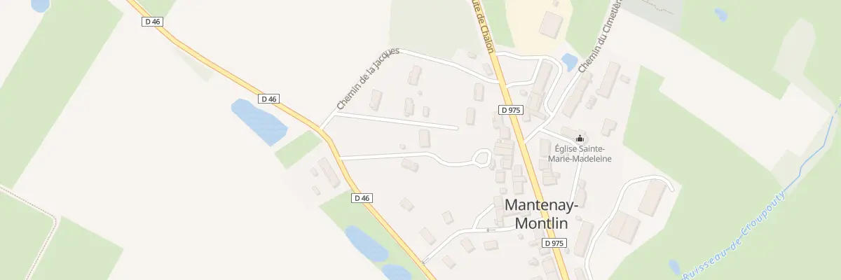Plan du 233 Che de la Jacques à Mantenay-Montlin