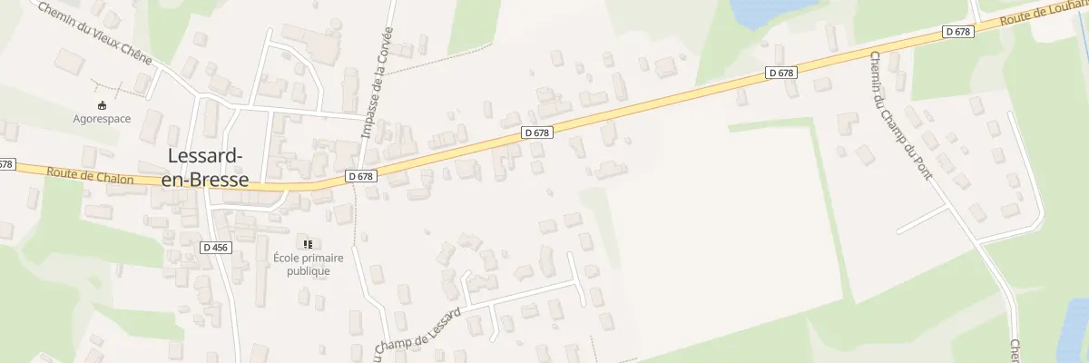 Plan du 32 Rte de Louhans à Lessard-en-Bresse