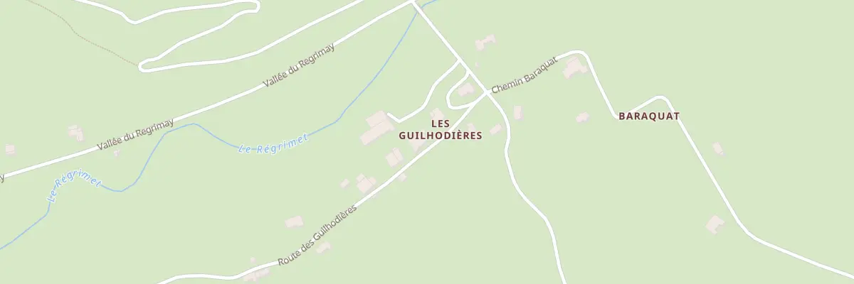 Plan du 200 Rte des Guilhodiéres à Lentiol