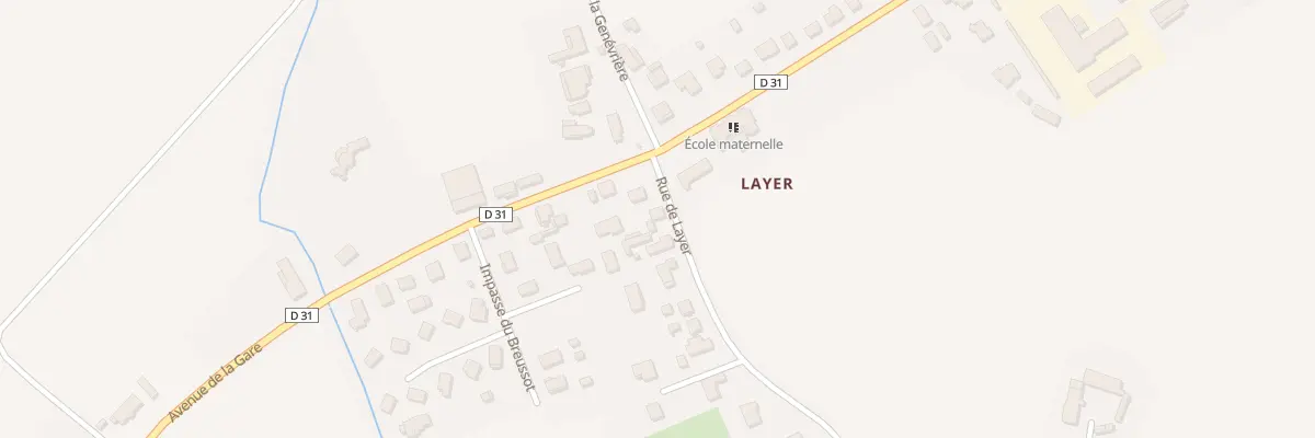 Plan du 6 Rue de Layer à Saulon-la-Chapelle