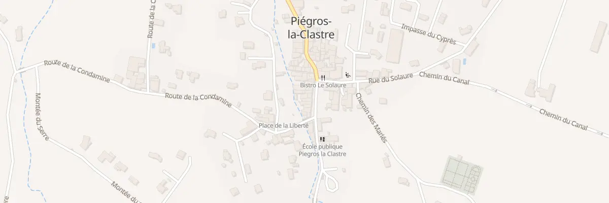 Plan du 5052 Le Village à Piégros-la-Clastre