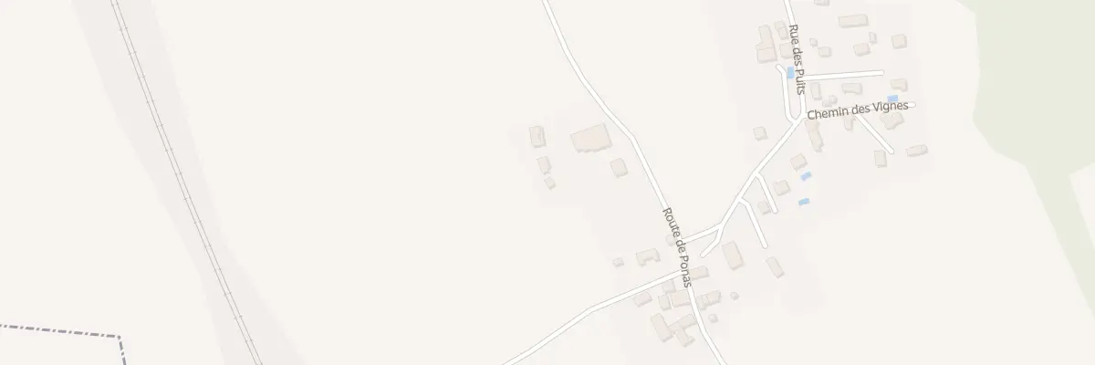 Plan du 1006 Rte de Ponas à Bonnefamille
