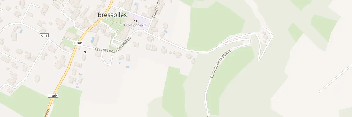 Plan du 86 Che de la Plaine à Bressolles