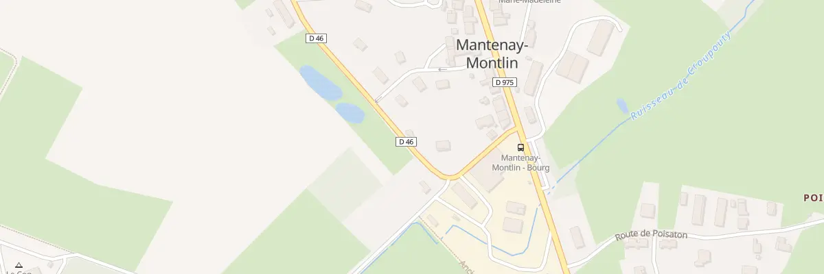 Plan du 168 Rte de Pont de Vaux à Mantenay-Montlin