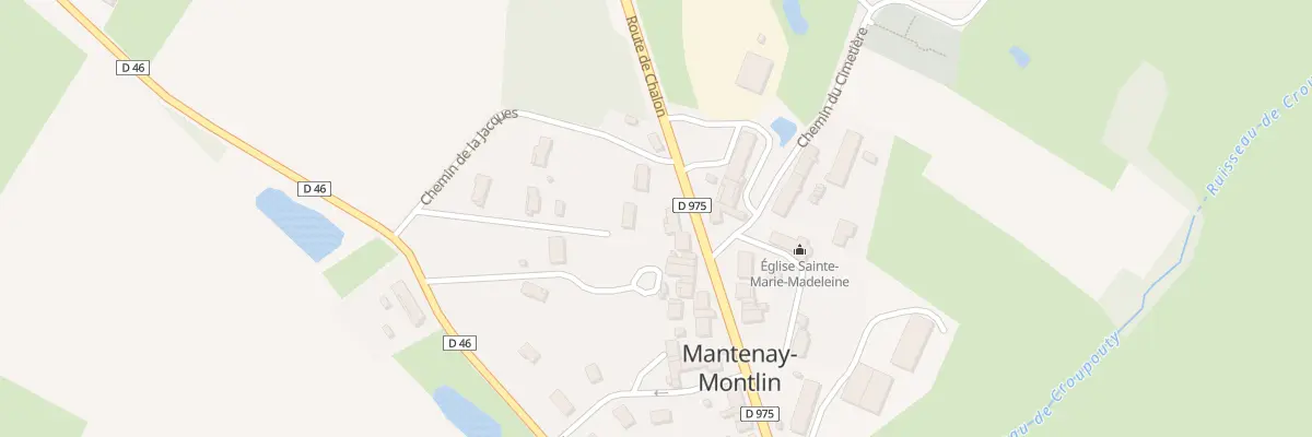 Plan du 119 Rte de Chalon à Mantenay-Montlin