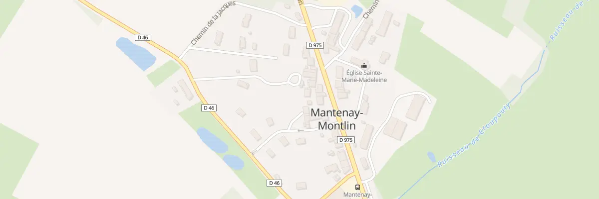 Plan du 39 Rte de Chalon à Mantenay-Montlin
