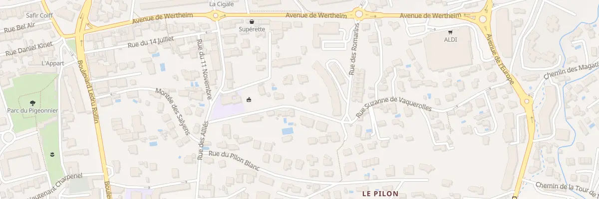 Plan du 153 Rue Suzanne de Vaquerolles à Salon-de-Provence
