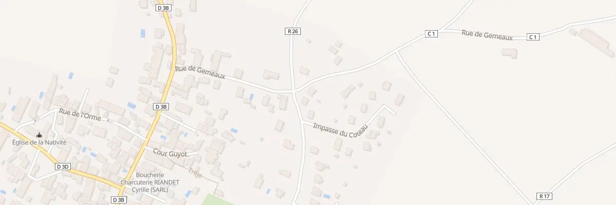Plan du 12 Rue de Gemeaux à Marsannay-le-Bois