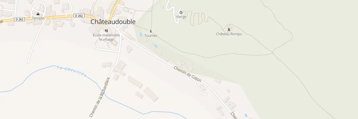 Plan du 185 Che de Coton à Châteaudouble