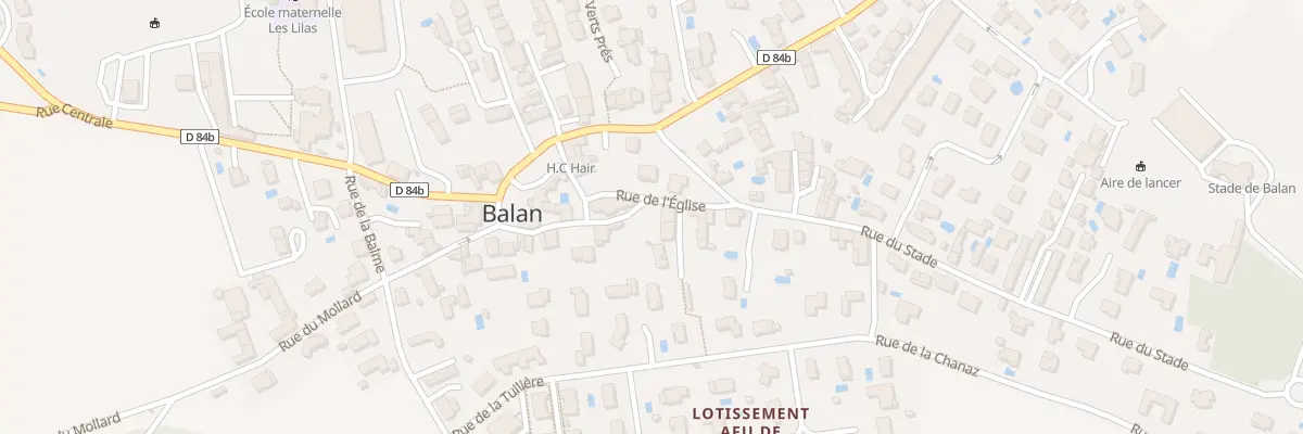Plan du 122 Rue de l’Eglise à Balan