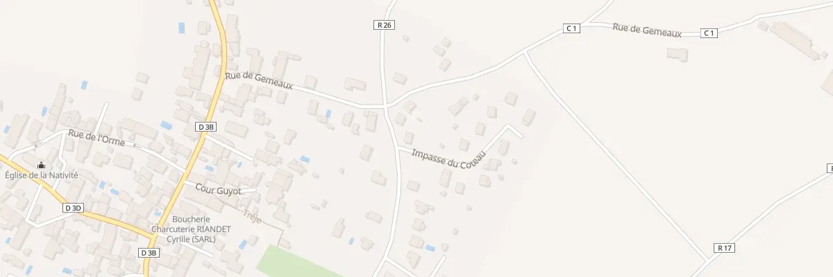 Plan du 14 Rle au Bailly à Marsannay-le-Bois