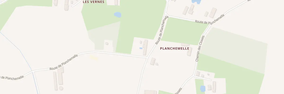 Plan du 1007 Rte de Planchemelle à Curtafond