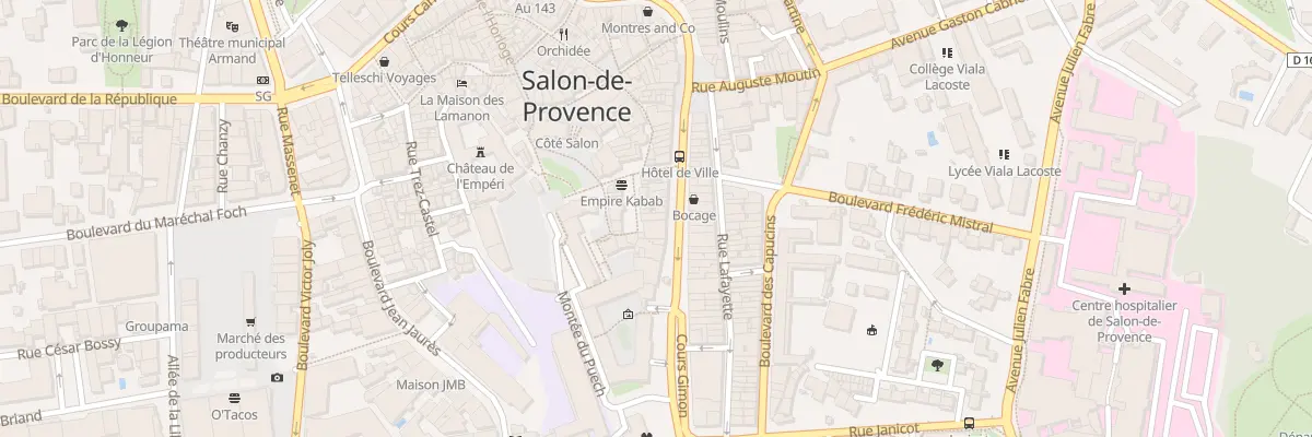 Plan du 84 Crs Gimon à Salon-de-Provence