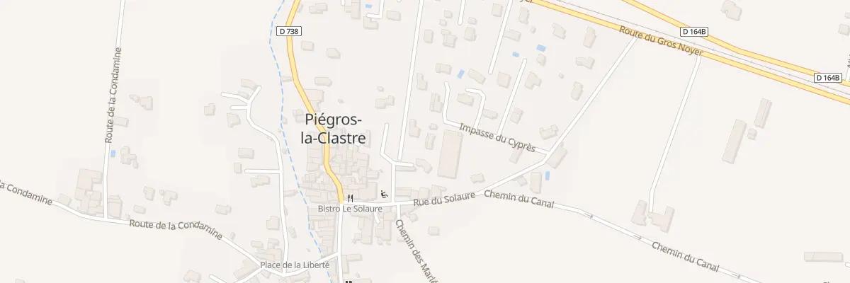 Plan du 5100 Le Village à Piégros-la-Clastre