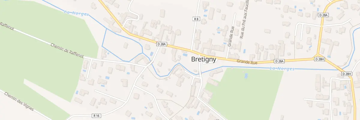 Plan du 1 Rte de Norges à Bretigny