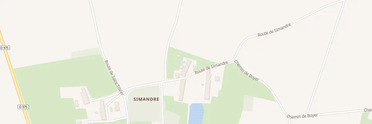 Plan du 801 Rte de Simandre à Mantenay-Montlin