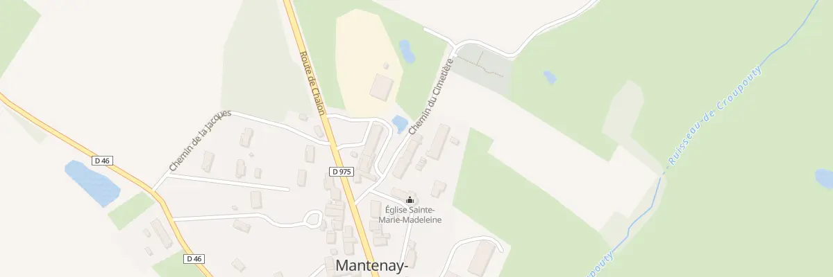 Plan du 50 Che du Cimetiere à Mantenay-Montlin