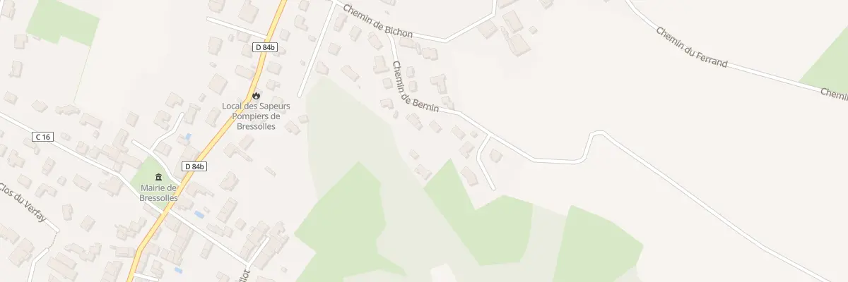 Plan du 126 Che de Bernin à Bressolles