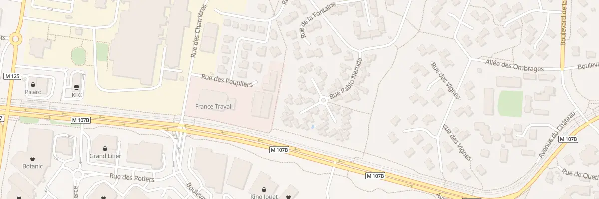 Plan du 22 Rue Pablo Neruda à Quetigny