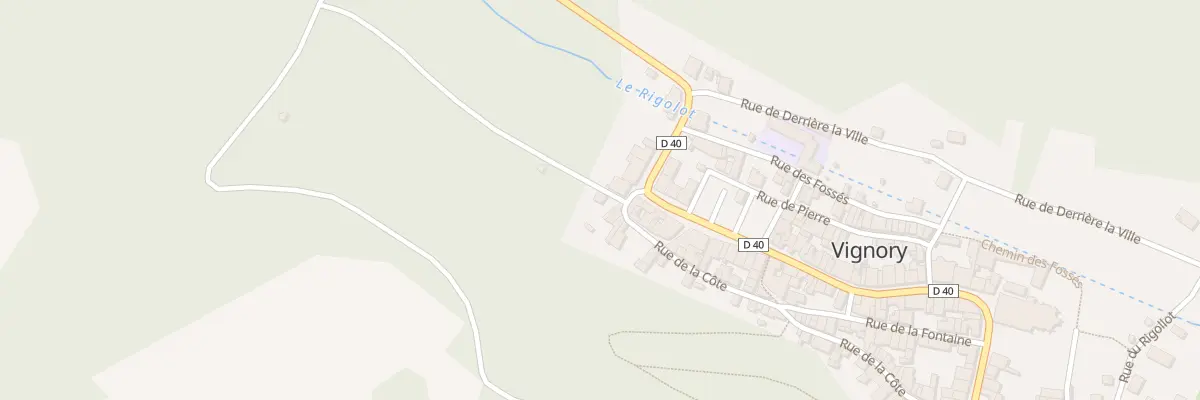 Plan du 25B Rue de la Cote à Vignory