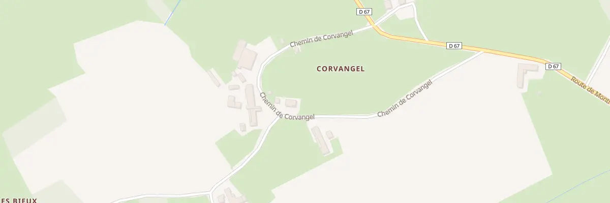 Plan du 346 Che de Corvangel à Certines