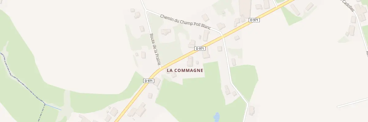 Plan du 455 Rue de la Commagne à Bantanges