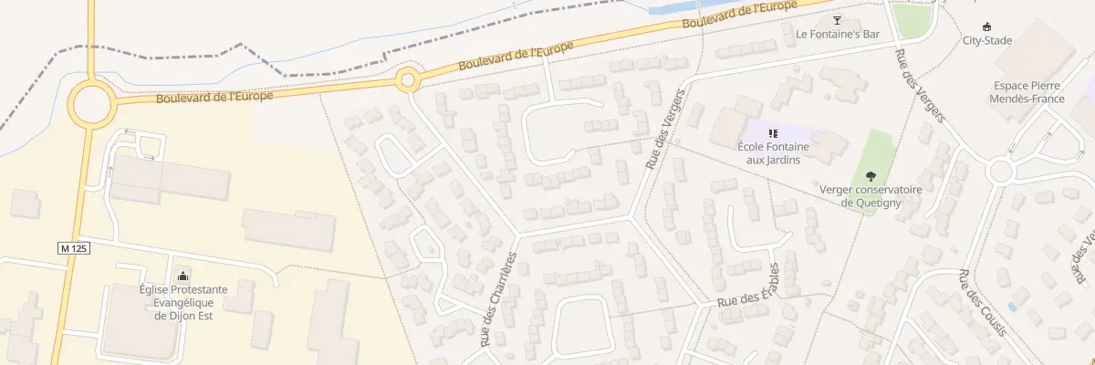 Plan du 58 Bd de l’Europe à Quetigny