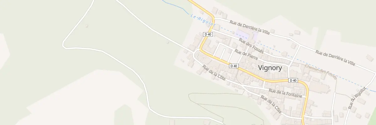 Plan du 23 Rue de la Cote à Vignory