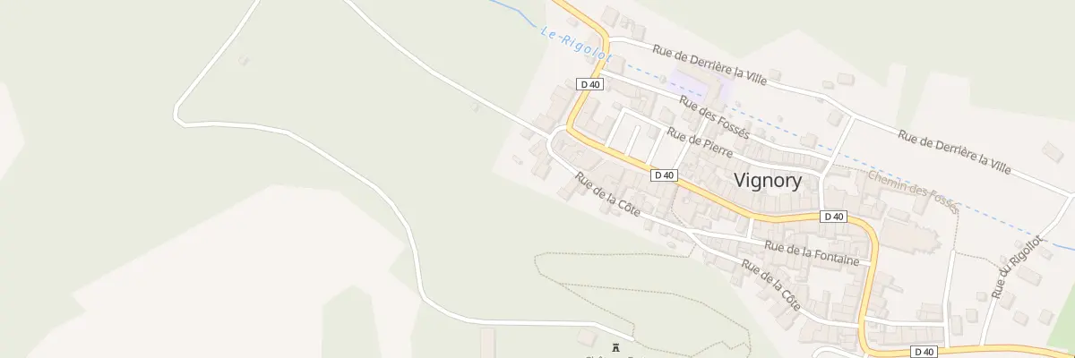 Plan du 21 Rue de la Cote à Vignory