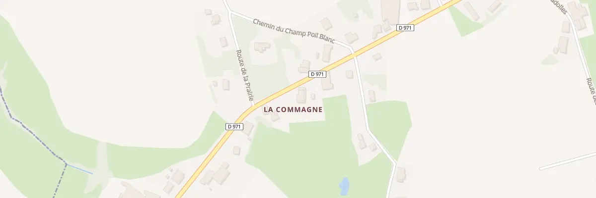 Plan du 457 Rue de la Commagne à Bantanges
