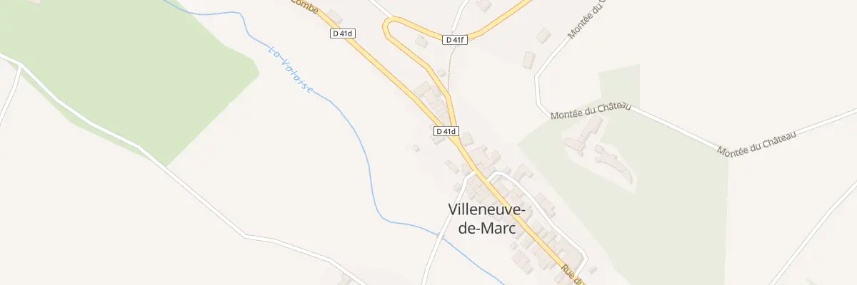 Plan du 21 Rte de la Combe à Villeneuve-de-Marc