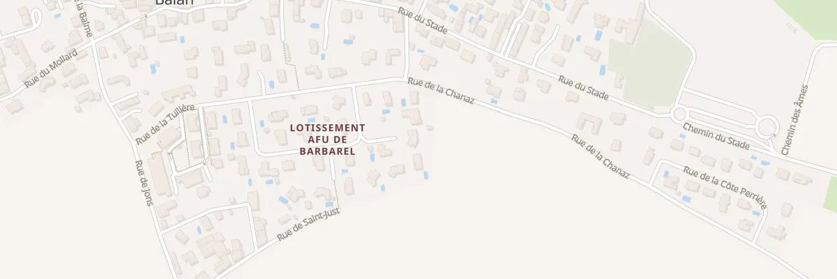 Plan du 210 Rue des Guepiers à Balan