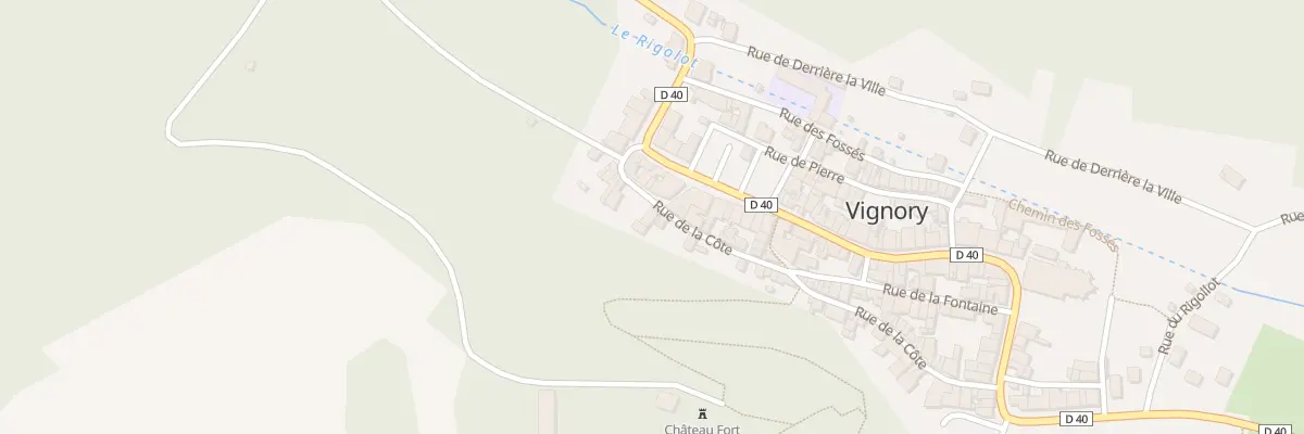 Plan du 19 Rue de la Cote à Vignory