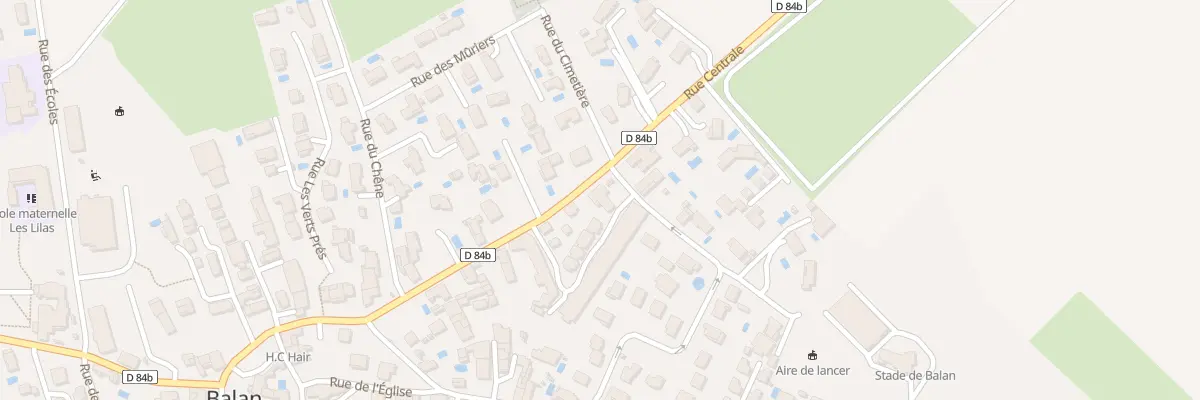 Plan du Village à Balan