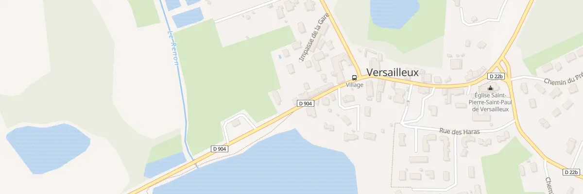 Plan du 120 Rte de Villars à Versailleux