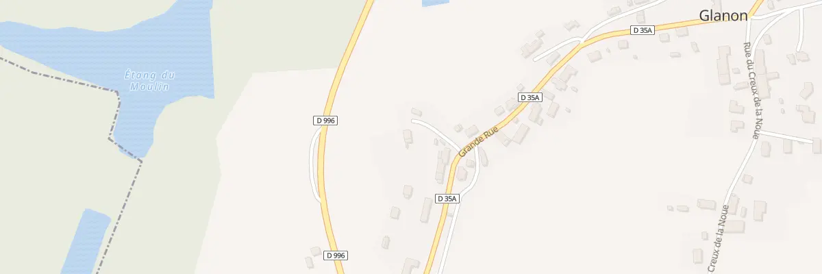 Plan du 1 Rue du Paquier à Glanon