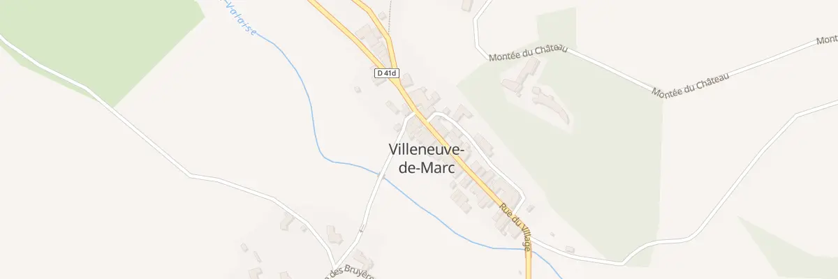 Plan du 381 Rue du Village à Villeneuve-de-Marc