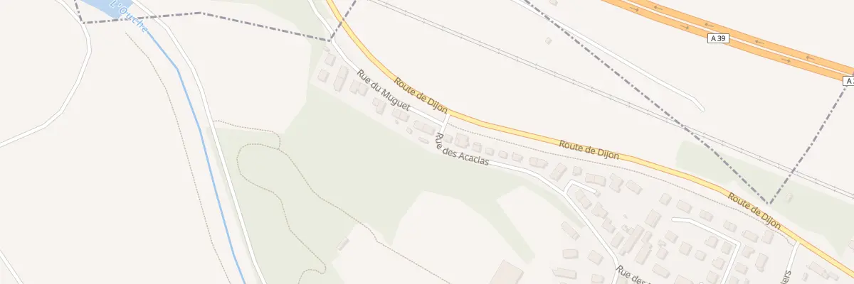Plan du 1 Rue des Acacias -Neuilly à Neuilly-Crimolois