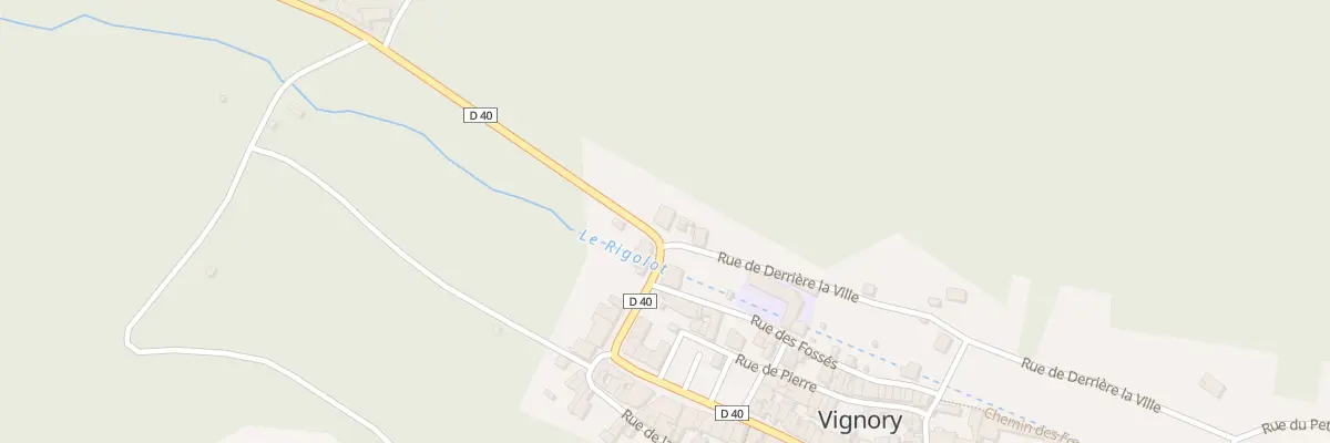 Plan du 64 Rue du General Leclerc à Vignory