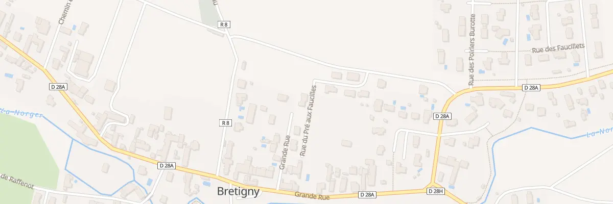 Plan du 8 Rue du Pré aux Faucilles à Bretigny