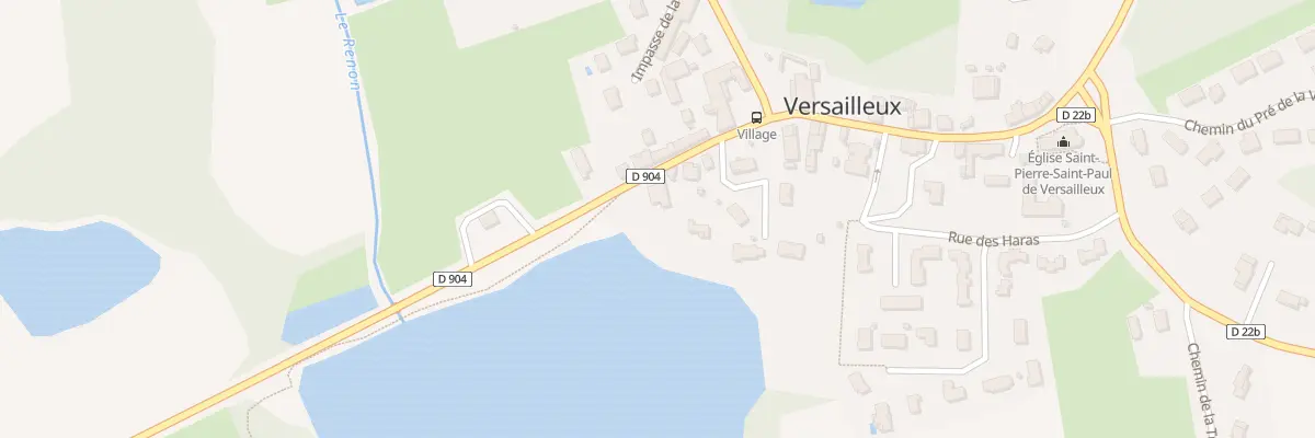 Plan du 99 Rte de Villars à Versailleux