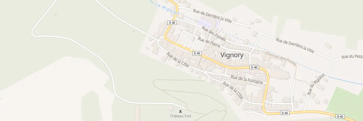 Plan du 16 Rue de la Cote à Vignory