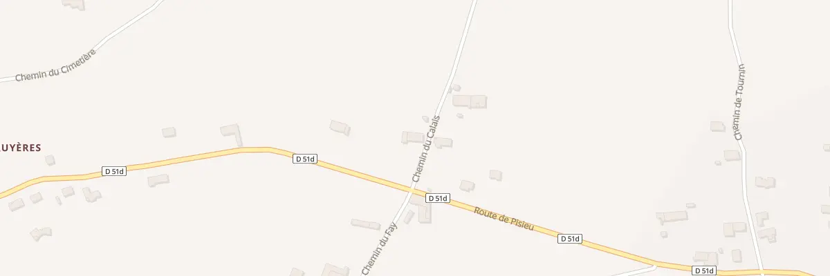 Plan du 53 Che du Calais à Pommier-de-Beaurepaire
