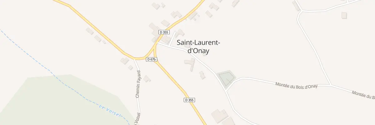 Plan du 100 Mte du Bois d’Onay à Saint-Laurent-d’Onay