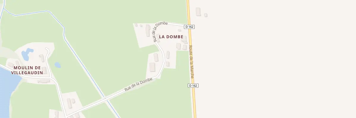 Plan du 2 Rue de la Dombe à Villegaudin