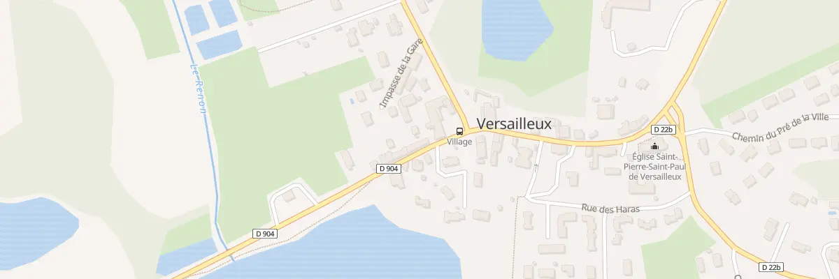 Plan du 56 Rte de Villars à Versailleux
