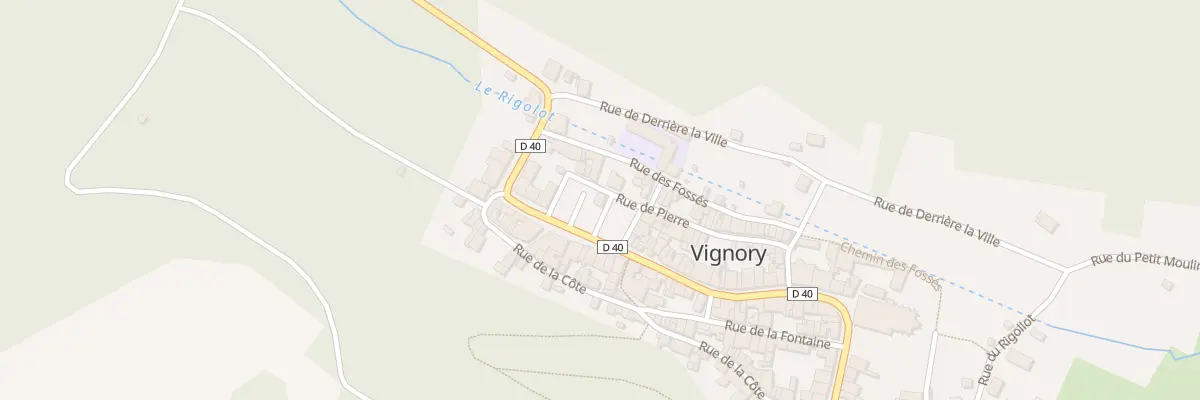 Plan du 2 Rue de Pierre à Vignory