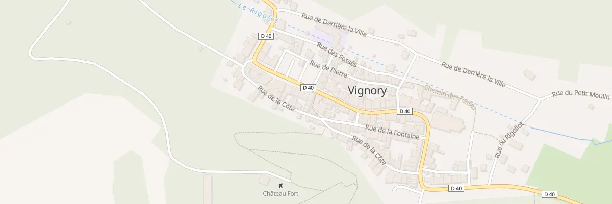 Plan du 59 Rue du General Leclerc à Vignory
