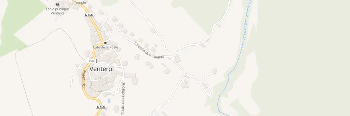Plan du 5330 Les Pierres Traces à Venterol