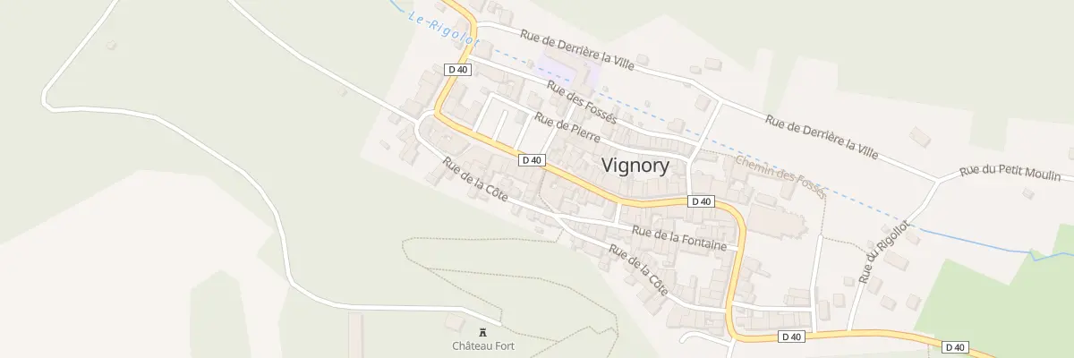 Plan du 57 Rue du General Leclerc à Vignory